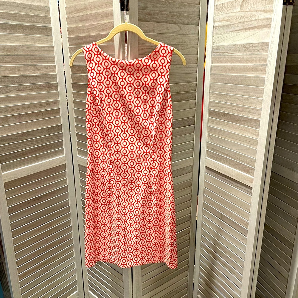 Vibrant Red Shift Dress